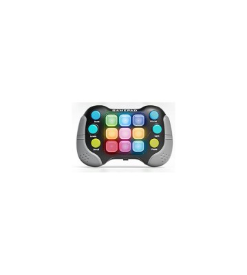 Consola interactiva de jocuri pop it, cu 6 butoane si 600 de niveluri, Gri/Negru foto
