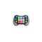 Consola interactiva de jocuri pop it, cu 6 butoane si 600 de niveluri, Gri/Negru