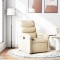 Fotoliu rabatabil, crem, material textil - 2