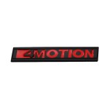 Emblema 4Motion spate Volkswagen, negru cu rosu