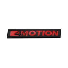 Emblema 4Motion spate Volkswagen, negru cu rosu