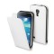 Husa Vertical Book Samsung S4 i9500 White Muvit