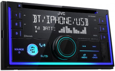 Receptor audio cu Bluetooth si CD, format 2 DIN, JVC KWR930BT foto