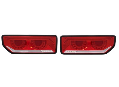 Set stopuri, lampa spate SUZUKI JIMNY, 10.2018-, partea stanga, dynamic indicator; LED; rosu, transparent; TUNING; in bara, foto