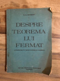 M. M. Postnikov - Despre Teorema lui Fermat