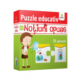 Puzzle educativ. Notiuni opuse