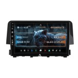 Cumpara ieftin Navigatie Honda Civic X Sedan (2015-2021), Android, E-Octacore 2GB RAM + 32GB ROM, 9 Inch - AD-BGE9002+AD-BGRKIT004