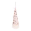 Decoratiune Craciun, tip spiridus, alb + auriu, 12 x 35.5 cm, SDA221536PK