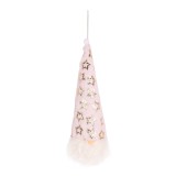 Decoratiune Craciun, tip spiridus, alb + auriu, 12 x 35.5 cm, SDA221536PK