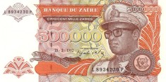 Zair 500.000 Zaires 1992 - V19, P-43 UNC !!! foto