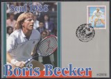 Paraguay 1988 - Jocurile Olimpice - Seul - Boris Becker, FDC, Marime extra