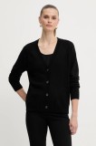 Silvian Heach cardigan din amestec de l&acirc;nă MATHIS culoarea negru, GPA25234CD