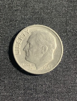 Moneda One Dime 1965 USA foto