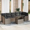 VidaXL Set de canapele pentru grădină 8 pcs Gri 100 x 55 x 73 cm 3357152