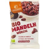 Migdale Prajite in Sos Tamari Bio Landgarten, 50g - Crocante, Fara Gluten, Vegane, Gustare Aromata