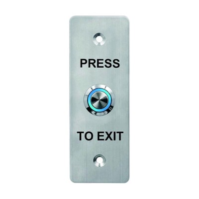 Buton de iesire, montaj ingropat, inox, LED, NO-NC-COM, IP65, 115 x 40 mm CSB-408LW foto