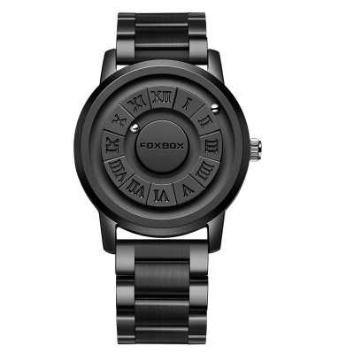 Ceas barbati de mana Fox Box Quartz Analog Creativ Magnetic Casual Fashion Negru foto