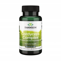 Cordyceps Complex cu Reishi si Shiitake 60 capsule Swanson foto