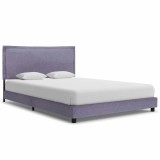 VidaXL Cadru de pat fără saltea țesătură gri deschis 135x190 cm 281166
