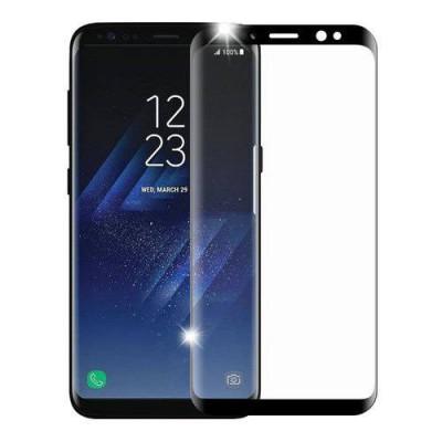 Folie sticla pentru Samsung Galaxy S8 Tempered Glass full cover 4D Black foto