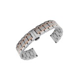 Cumpara ieftin Bratara Metalica Bicolora cu Deployant 18mm 20mm 22mm 24mm WZ474