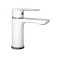 Baterie baie Fleko, cartus ceramic, 40 mm, alama, debit ajustabil, 14 cm, Alb