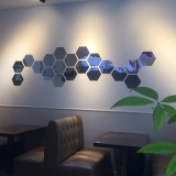 Set Oglinzi Design Hexagon - Oglinzi Decorative Acrilice Cristal - Diamant - MyStyle Luxury Home 12 bucati/set