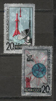 U.R.S.S.1965 Cosmonautica-Ziua cosmonautillor FOLIE ALUMINIU MU.249 foto