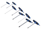Kit șurubelnițe Allen sferice GEDORE, 8 piese, m&acirc;ner T, 325mm