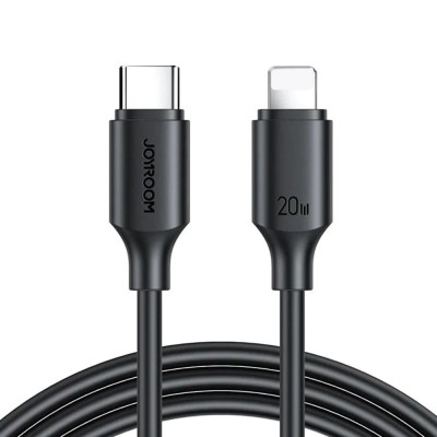 Cablu pentru incarcare si transfer de date Joyroom S-CL020A9, USB Type-C/Lightning, PD 20W, 1m, Negru foto
