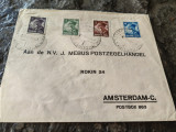 Plic special, francat seria Posta Aeriana, Carol II, 1934, Amsterdam, 4 valori