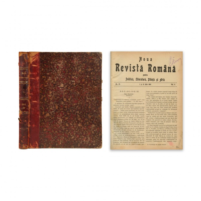 Noua Revistă Rom&acirc;nă pentru Politică, Literatură, Știință și Artă, nr. 37 - 48, vol. 4, iulie 1901 - ianuarie 1902