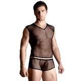 Set Tricou si Boxeri Plasa - Negru