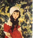 Felicitare Nicolae Tonitza - Fata padurarului | Art