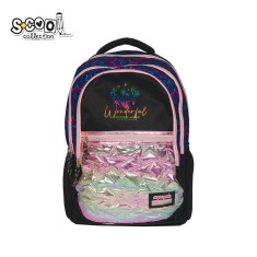 Ghiozdan compartiment laptop, SUPERPACK, 46x32x15 cm &ndash; S-COOL