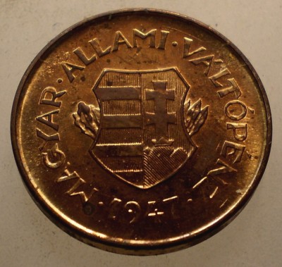 C.119 UNGARIA 2 FILLER 1947 PROOF RESTRIKE foto