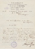 Document masonic vechi 1912 - Grecia Salonic (Thessaloniki) - francmasonerie / Loja &bdquo;Filippos&rdquo; - scrisoare originala cu stampile