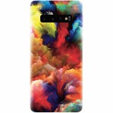 Husa silicon pentru Samsung Galaxy S10, Oil Painting Colorful Strokes