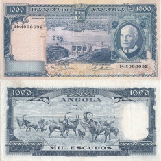 1970 ( 10 VI ) , 1,000 escudos ( P-98 ) - Angola - stare XF