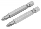 Set 2 V&acirc;rfuri Șurubelniță PZ3 x 50mm, Oțel S2 Industrial, Antialunecare
