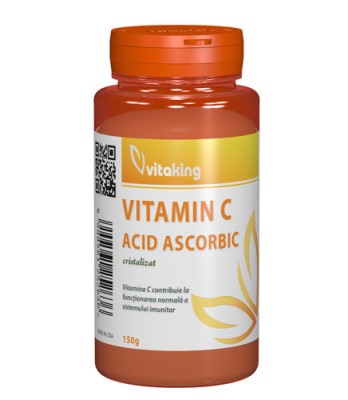 Vitamina C (acid ascorbic) cristalizata, 150gr, Vitaking foto