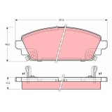 Placute frana Honda Accord 6 (Ck Cg Ch Cf) 03.97-12.03, Accord 6 Hatch Clback (Ch Cl) 12.99-12.02, Civic 7 Hatchback (Eu Ep Ev) 01.00-02.06, Fata, TR, Trw