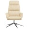 Scaun de relaxare, crem, material textil - 3