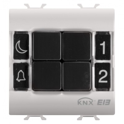 Pulsantiera 4 canale 2M Gewiss Chorus KNX bej MAT GW13782 foto