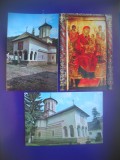 HOPCT LOT 4167 -3 CARTI POSTALE-MANASTIREA POLOVRAGI -JUD GORJ -NECIRCULATE, Necirculata, Printata