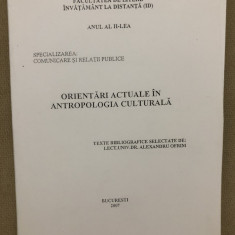 Orientări actuale în antropologia culturală: Comunicare și relații publice