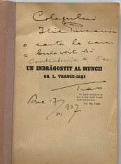 Gr. L. Trancu Iasi - Un indragostit al muncii dedicatie autograf foto