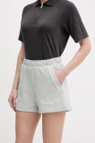 Helly Hansen pantaloni scurti femei, culoarea verde, cu imprimeu, high waist, 54081