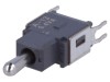 Comutator Basculant SPDT ON-OFF-ON NKK SWITCHES Model ONA13JB, 3 Pozitii, Terminale Lipit, Maneta 6.3mm