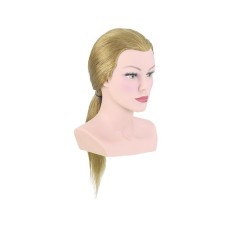 Manechin professional cu par 100 % natural Bergmann Competion Medium pentru exersare coafuri pe par lung, examen, concurs Cod 091034